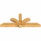 Ekena Millwork Redmond Rough Sawn Timber Gable Bracket, Western Red Cedar, 84"W x 35"H x 6"D x 6"F, 10/12 Pitch GBW084X35X0606RED00RWR - alternate 3